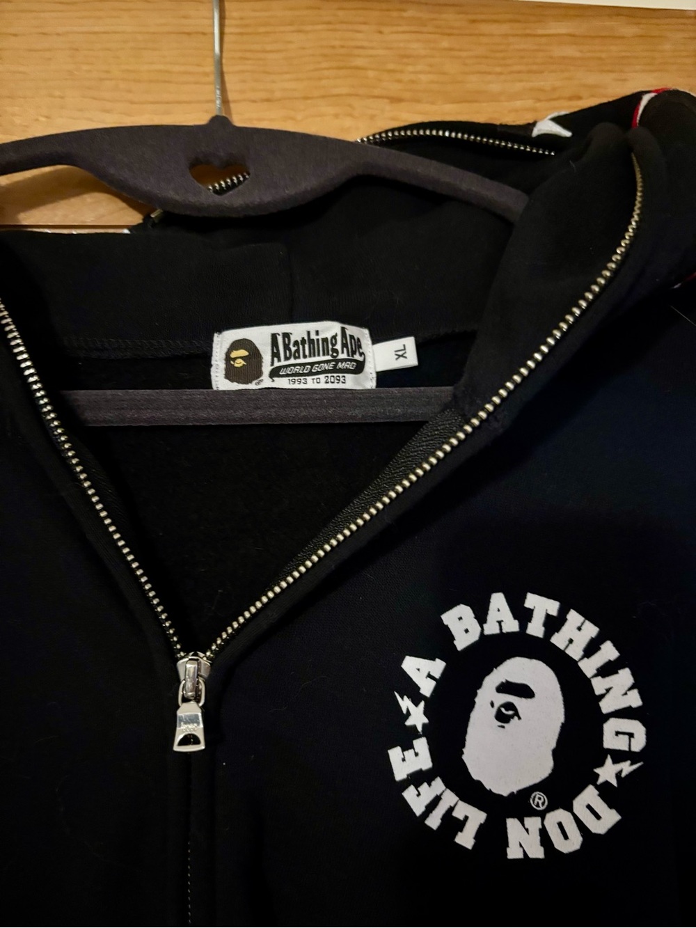 Bape x Big Sean Shark Full Zip Hoodie XL - Picture 2 of 10